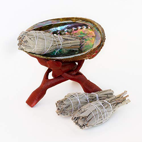 Home Cleansing and Blessing Kit - Smudging Chakra Balancing, White Sage, Palo Santo Sticks, Abalone Shell, Candle, Healing Incense, Good Luck, Purifying, Protection, Spiritual Cleansing, Meditation