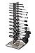 byAlegory Acrylic Makeup Brush Organizer & Drying Stand 12 Space Storage 3 Hole Sizes Slim To Large Handle Beauty Brush - Black Clear
