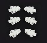 6 PACK - Triple Flange Replacement Ear tips sleeves fit SHURE SE110 SE112 SE115 SE210 SE215 SE310 SE315 SE420 SE425 SE530 SE535 SE846 E3c E3g E4c E4g E5c and Westone Noise Isolating In-Ear Headphones