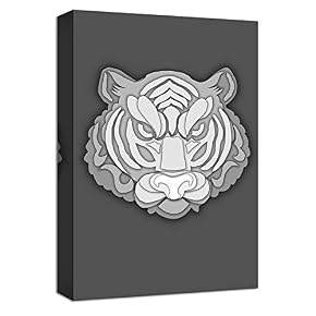 Black and White Animals Painting Artwork for Home Framed