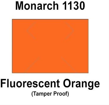 200,000 Monarch 1130 compatible Fluorescent Orange General Purpose Labels to fit the Monarch 1130 Price Guns. Full Case + includes 8 ink rollers.