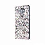 for Samsung Galaxy Note 9 Case,Galaxy Note 9 Gemstone Cover,100% Handcraft Luxury Bling Glitter Diamond Shining Crystal Rhinestone Phone Case,NO4