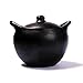 Ancient Cookware, Rounded Chamba Clay Soup Pot, Small, 2.5 Quarts Black