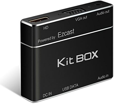 Kitbox Screen Mirroring S8-pro MiraScreen Matchbox USB TO HDMI Converter 1080P Screen Display For Iphone IOS 8 /Android 5.0 and About Devices (black)