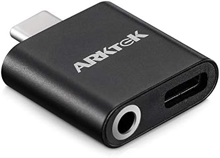 ARKTEK USB Type C to 3.5mm Headphone Jack Adapter Hi-Resolution Support Charging 2-in-1 Adapter Only for Smartphone Without 3.5mm Headphone Jack(NOT for i OS Tablet 2018 Pixel Galaxy S9 Razer Phone)