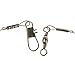 Airkoul 20X Wire Trace Leader Rig Stainless Steel 2 Arm Fishing Rigs Tackle Lure Swivel