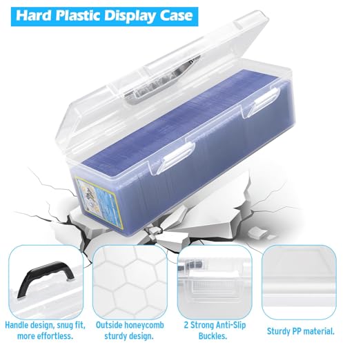 Trading Card Storage Box, Case Organizer for MTG, TCG, Plastic Case Holds Up to 750pcs Standard Size Cards 200 Toploaders, Baseball Football Card Collector (Modern)