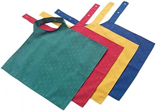 Senset Washable Neck Napkin Bib with Easy Popper Fastening - Gold