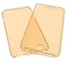 iPhone 7 Case, Bastex Slim Fit Front and Back Full Body Protective Crystal Two Pieces TPU Gold Transparent Bumper Case Cover for Apple iPhone 7