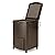 Suncast Resin Wicker Wheeled Cooler with Cabinet