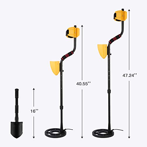 Noeler Metal Detector,High Accuracy Detector with Pinpoint Function,Professional Waterproof Metal Detectors for Adults and Kids (Size 2 (with Headphones)) - Thumbnail 6