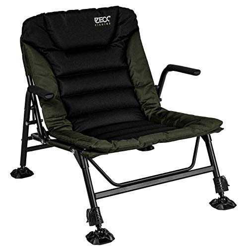 ZECK Low Chair - Angelstuhl zum Wallerangeln, Stuhl zum Angeln, Anglerstuhl zum Welsangeln
