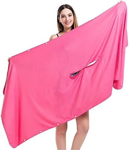 ビーチタオル 女性のビーチバスタオルバスローブ変更可能な服スーパー吸収マイクロファイバークイック乾燥特大大人ビーチピクニック毛布ヨガマット 海水浴 オシャレな ビーチタオル Color Blue Size Free Size Cznelb Ru
