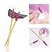 300 Pack Mascara Wands Bulk Disposable Eyelash Brushes for Extensions Upgrade Eye Lash Wand Makeup Tool Kit, Gold/Rose