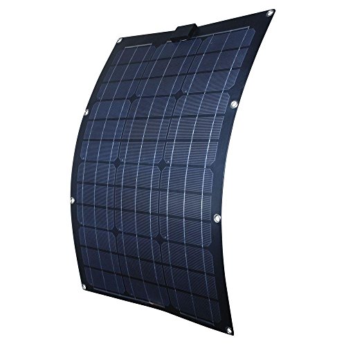 Nature Power 56703 50-watt Semi-Flex Monocrystalline Solar Panel for 12-volt Charging