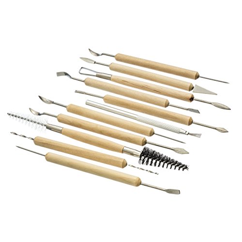 SE 11-Piece Double-Ended Pottery Tool Set - 4PT11