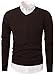 Mesahara Mens Slim Fit Light Weight V-Neck Pullover Sweater