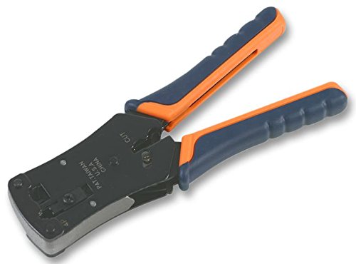Duratool 3-in-1 Professional Modular Crimping Tool – RJ45/RJ12/RJ11 – Cuts, Strips & Crimps – 205mm – D03026