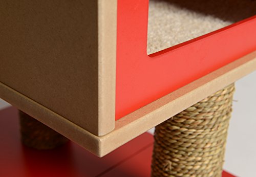 Vesper V-Base Cat Furniture, Red