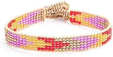 Azuni Dreamcatcher Red & Orange Chevron Bead Bracelet
