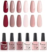 VENALISA Gel Nail Polish Set - 6 Colors Baby Pink Series Spring Summer Gel Polish Starter Kit Gel...