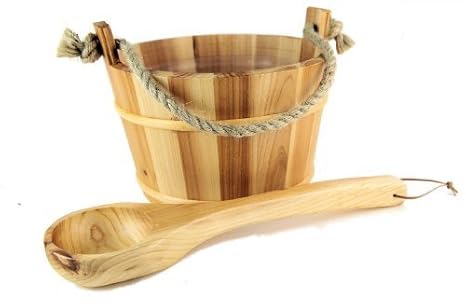 Saunakübel 26 Ø 21cm mit Holzkelle Fichte