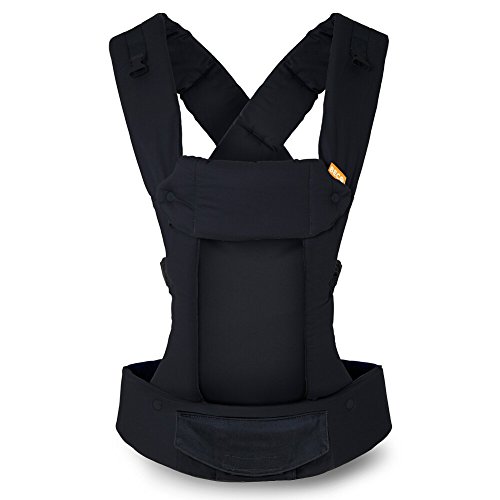 Beco Gemini Baby Carrier Metro Black - Multi-Position Soft Structured Sling w/ Adjustable Straps & Comfort Padding for Infant/Toddler Hip Support