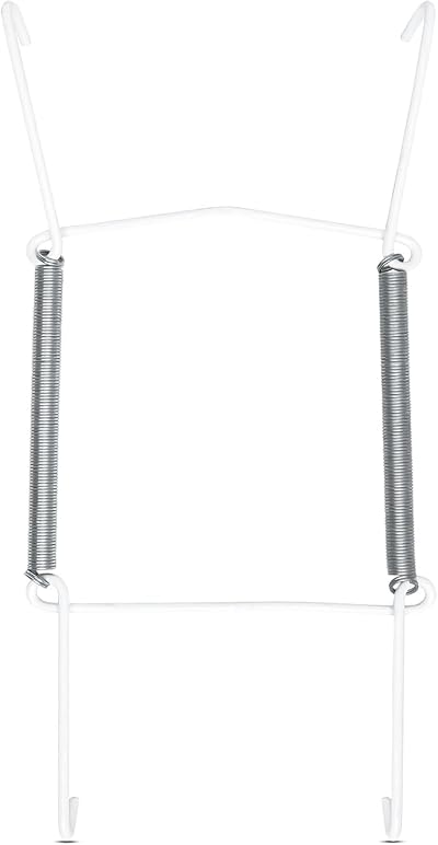Winsome Invisible Plate Hangers for Wall 14-19 cm White Steel