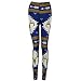 Women Pants Clearance ♥ Fashion Skinny Printed Stretchy Pants Leggings (L, Blue)