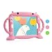 iPad Air 2 / Air 1 & 2018/2017 Case for Kids, Dwopar Soft Silicone Kids Proof Case with Carrying Handle Shockproof Waterproof Protective Cover for Apple ipad Air1/2 New iPad 2018/2017 - Pink