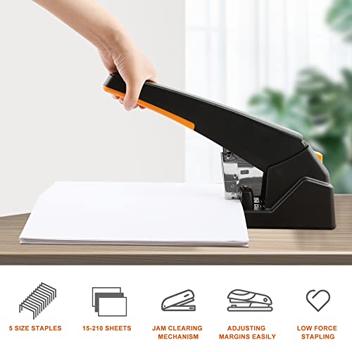 OFFICE1ST Heavy Duty Stapler, 210 Sheet High Capacity Industrial Office