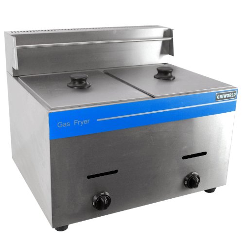 Click Here to See More Images UniWorld Deep Fryer Dual Basket Liquid Propane Stainless Steel UGF-72