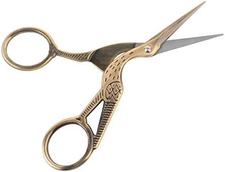 UOOU Vintage European Style Plum Blossom Scissors for Embroidery, Craft, Sewing and Art Work