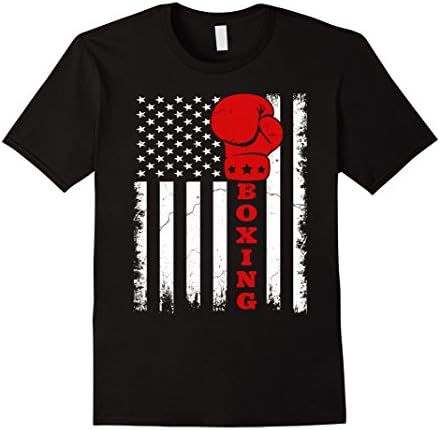 Mens Boxing Flag 2017 T Shirt | Boxing gift tee Large Black