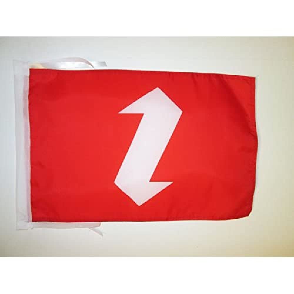 AZ FLAG - Zazas of Turkey Flag - 18'' x 12'' - 100% Polyester Zaza Kurds Small Banner with Two Cords - Fade Resistant - Vivid Colors - 18x12 in - 45x30 Cm — image 1