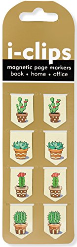 Succulents i-clips magnetic page markers (set of 8 magn…