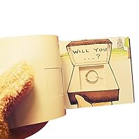 Olpchee Creative Flip Book Animation with a Hole to Hide Your Ring for Proposal Valentine