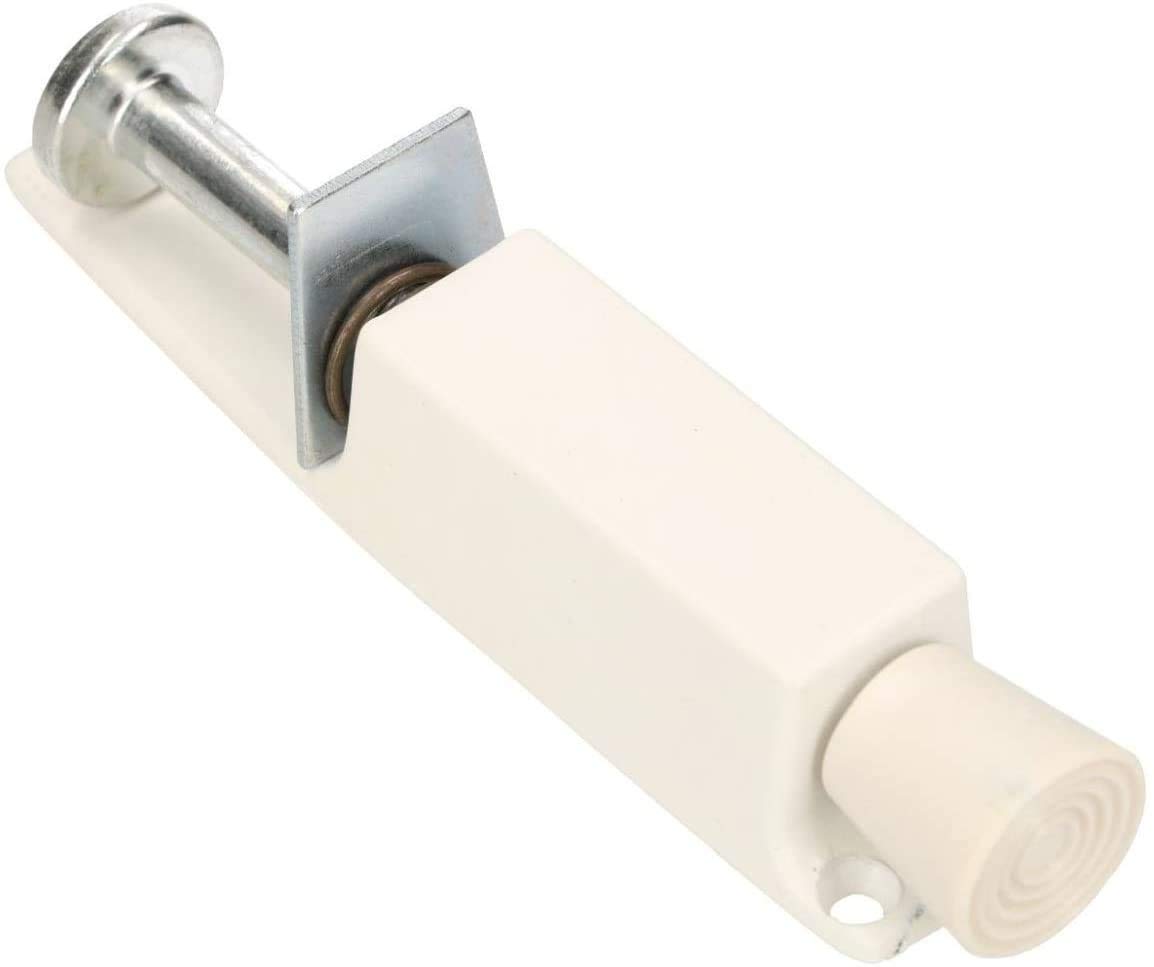 KOTARBAU® Door Stop White Solid Door Hanger Door Stop Steel Rust Resistant Universal Rubber Pedal Safety Technology (White)