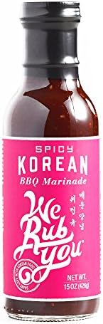 We Rub You Spicy Korean BBQ Marinade 15 oz each (2 Items Per Order, not per case)