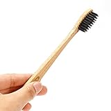 MCHEETA Bamboo Toothbrush - PURITY BRUSH - Compact Bristles - 100% Natural, Plant Based, BPA Free with Recycled Packaging (1 count)