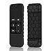 Fintie Protective Case for Apple TV 4K 5th, 4th Gen Remote - Casebot (Honey Comb Series) Lightweight (Anti Slip) Shock Proof Silicone Cover for Apple TV Siri Remote Controller, Black primary