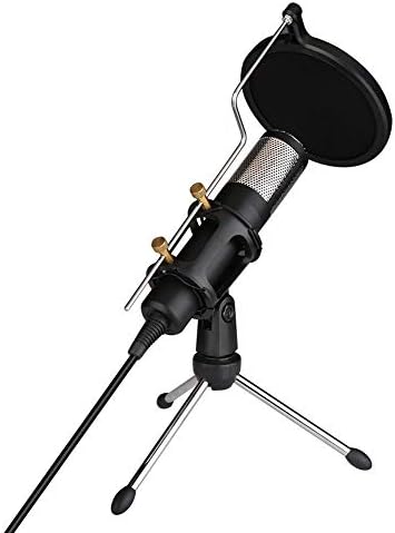 Wireless Bluetooth Karaoke Microphone,Microphone Driverless Tripod Stand for Game Chat Studio Recording Computer, Ultra Long Distance Microphone