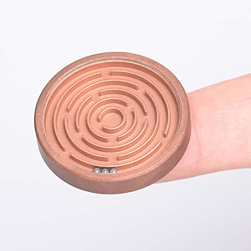 EASYANT Mini Copper Labyrinth Ball Maze Puzzle Game Dexterity Hand Eye Coordination Toys