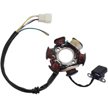 Amazon.com: 6-Coil Magneto Stator for 50 cc 70cc 90 cc ... sunl atv wiring harness 4 wire 