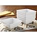 Better Homes and Gardens Square Bowls, White, Set of 6