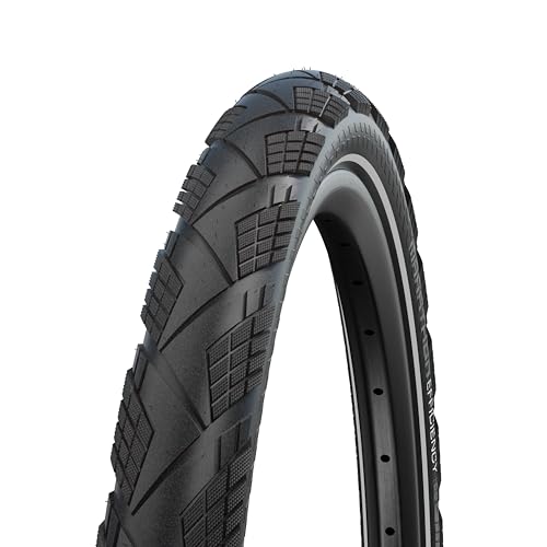 Schwalbe Marathon Efficiency Super Race V-Guard Folding Tyre, Black/Reflective, 50-622 (28x2.00)