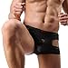 Men’s Briefs Bikini Hollow Out Bulge Pouch Shorts Underwear Underpants Black Size M