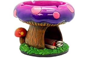 Fantasy Gifts 2996 Mega Mushroom Ashtray with Lighter Stash Spot 4 1/2 Inches Tall