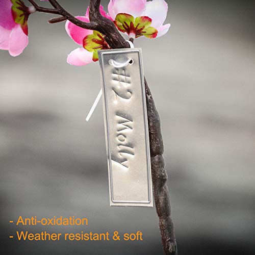 Coolrunner Metal Plant Labels, Aluminum Plant Tags, 6 Inch Wires