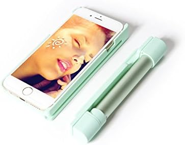 Selfie Stick & iPhone 6 Case Designed Cover, 2 in 1, (Light Green)
